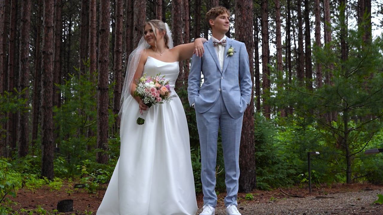 A moment from Merideth & Rachel’s wedding film