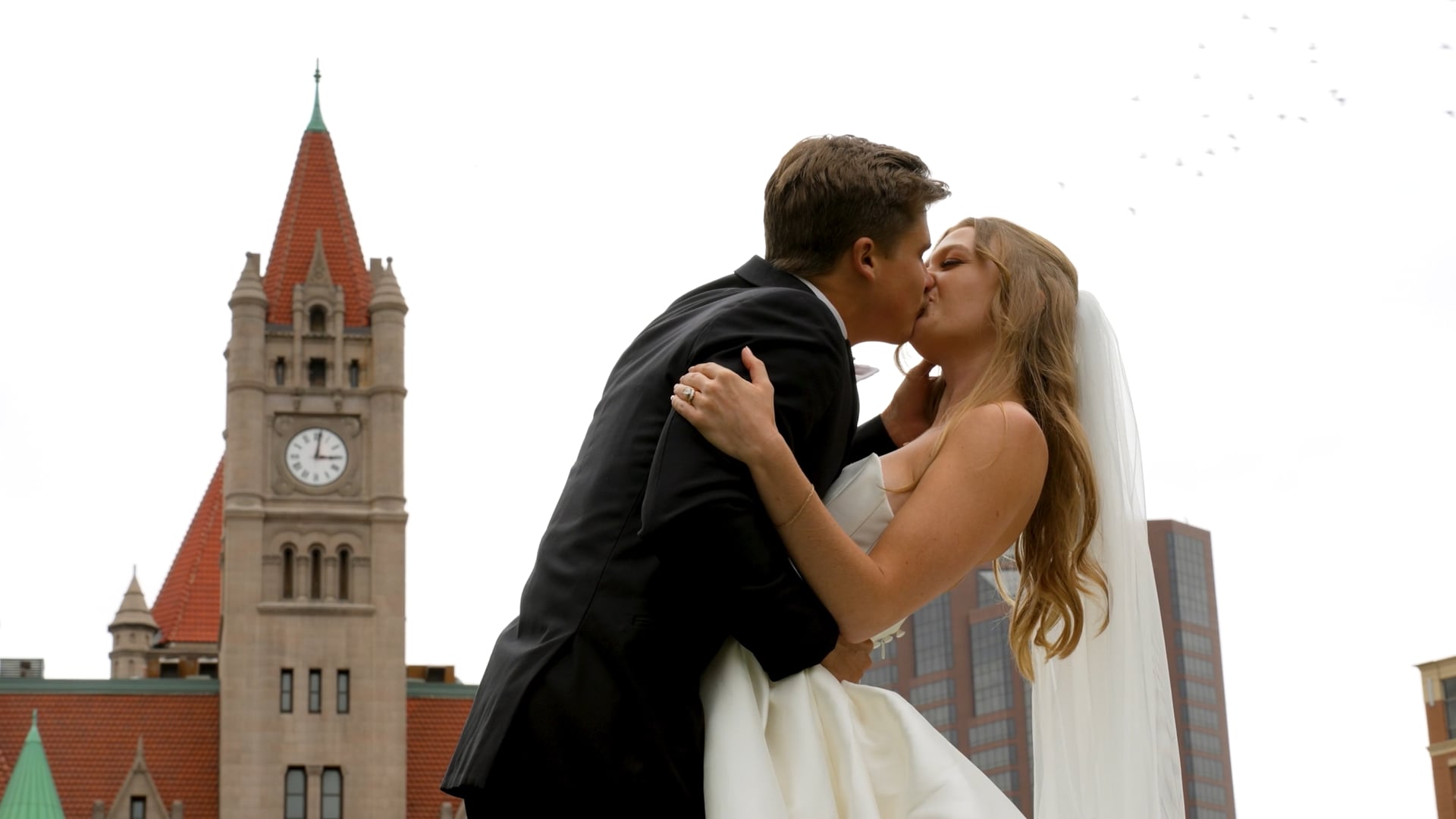 A moment from Kayleen & Tannor’s wedding film